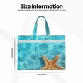 thumbnail image 3 of Gaeub Starfish And Seashell On The Beach 1 Print Canvas Tote File Bag,Laptop Tote Bag,Zipper File Bag,Canvas 15 Inch Handbag Purse for Office Travel, 3 of 8