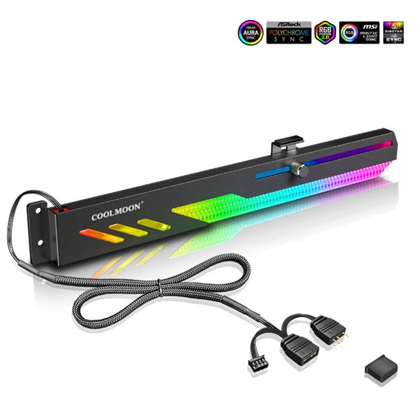 GT8 ARGB Illuminated Graphics Card Support Bracket 3 Pin 5V ARGB GPU