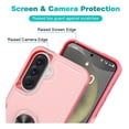 thumbnail image 5 of Rosebono Compatible With Samsung Galaxy A57 Case, Hybrid Case With Adjustable Integrated Ring Kickstand (Pink), 5 of 5