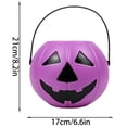 thumbnail image 2 of Halloween Pumpkin Candy Basket with Handles for Party Decor, Reusable Trick or Treat Holder, Versatile Storage Basket for Home and Celebration, 2 of 8
