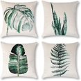 thumbnail image 1 of Pillowcase Farm Plant Floral Pattern Velvet Cushion Cover for Sofa Home Living Room 45x45cm 4-pack, 1 of 3