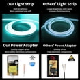 thumbnail image 3 of WANGQ LED Strip White 16.4ft/5m Neon Strip 12V Silicone Waterproof Flexible LED Neon Rope Light (Power Adapter Not Included), 3 of 6
