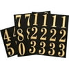 The Hillman Group 2" Numbers Kit, Gold/Black