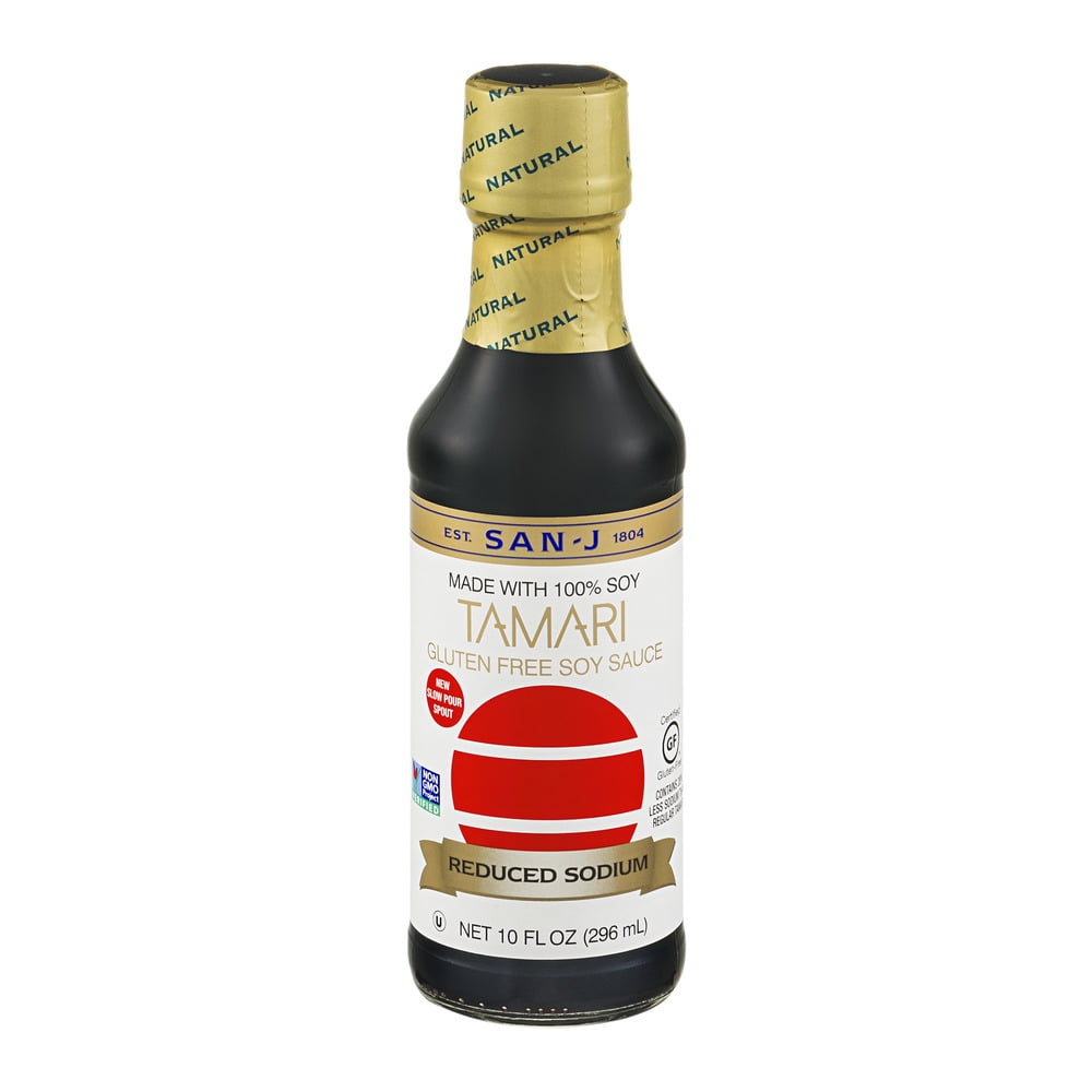 San-J Tamari Gluten Free Soy Sauce Reduced Sodium, 10.0 FL OZ - BrickSeek.