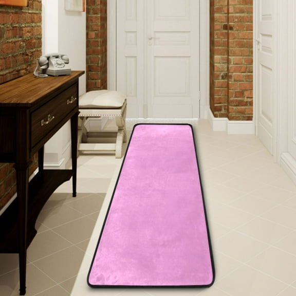 Ryvnso Light Pink Background Hallway Runner Rugs Floor Carpet Non Slip Entryway Mat 2' x 6'