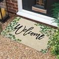thumbnail image 2 of Eucalyptus Spring Welcome Doormat, Seasonal Spring Summer Low-Profile Yard Floor Switch Mat for Indoor Outdoor 17 x 29 Inch, 2 of 6