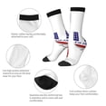 thumbnail image 4 of Fotbe Patriotic Skull Art Calcetas Largas con Estampado para Hombre y Mujer – Calcetas de Compresión Transpirables y Elásticas, Viajar y Uso Diario Talla 5-11, 4 of 6