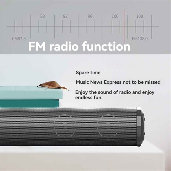 Barra De Sonido InaláMbrica Bluetooth, Potente Sonido Envolvente EstéReo, Subwoofer, Radio FM, De Cine En Casa Para TV