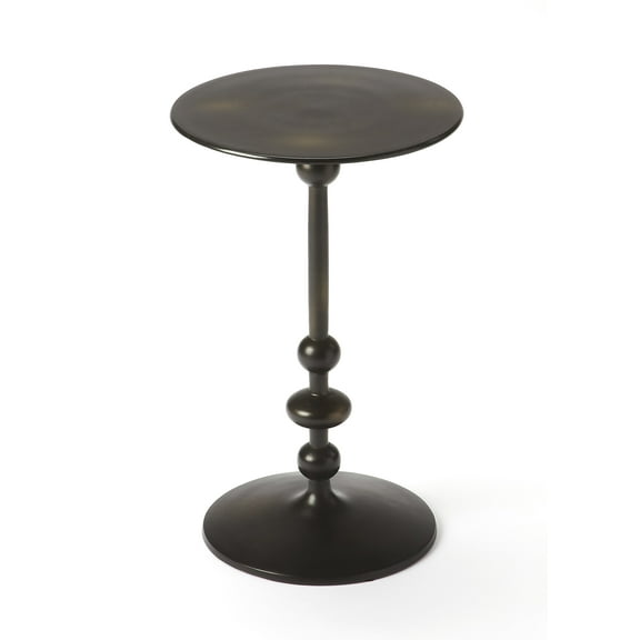 Butler Specialty Metalworks Zora Pedestal End Table In Black Iron
