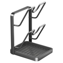 Kitchen Pot Lid Storage Rack - Pot Lid Holder, Kitchen Spoon Rest With Pot Lid Holder Suitable for Stovetop Use Multi Functional Kitchen Pot Lid Storage Rack