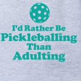thumbnail image 2 of CafePress - I'd Rather Be Pickleballing - Cute Infant Baby Football Bodysuit, 2 of 3