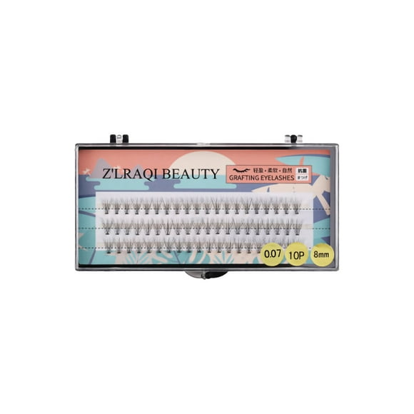 Cabello injertado tipo A Wmkox8yii 10P Cabello derretido en caliente Pestañas de injerto naturalmente densas