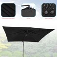 thumbnail image 6 of CHYVARY 8.2 x 8.2ft Patio Offset Umbrellas Outdoor Hanging Market Patio Umbrella, 50+ UV Protection Cantilever Outside Umbrellas for Yard, Pool and Deck,Black, 6 of 6