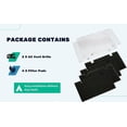 thumbnail image 5 of RV Air Conditioner Filter, RV AC Cover Compatible with Dometic 3104928.019, RV A/C Cover with Filters for Motorhome, Van, Trailer, 2 Packs with 4 Filters, 5 of 9