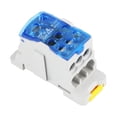 thumbnail image 1 of DYNWAVECA Terminal Case Connector Universal Junction Box for Power Distribution Cabinets with Transparent Cover - 6 output 160A, 1 of 6