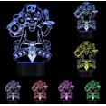 thumbnail image 1 of Lámpara LED pequeña LED colorida 3D Night Light Dj Skull, 1 of 2