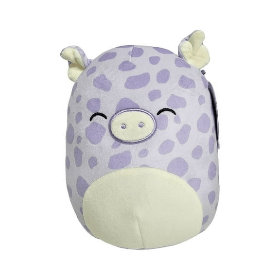 Squishmallow Official Kellytoy Collectible Plush Farm Squad Squishy Soft Animals Purple/White, Pammy Pig, 8 Inch