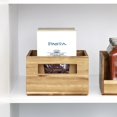 thumbnail image 5 of Acacia Wood Pantry Storage Bin with Handles - Kitchen Organization and Storage for Snacks and Produce, 5 of 5