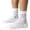 White, variant on 5 Pairs Breathable Ankle Socks for Men Basketball Footies Socks | Thin Cool Mesh Knit Socks for Casual Athletic Daily Use, Moisture Absorbent Soft Fit Socks