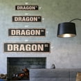 thumbnail image 2 of DRAGON Vintage Plastic Street Sign novelty mythology fantasy lizard knight | Indoor/Outdoor |  18" Wide, 2 of 4