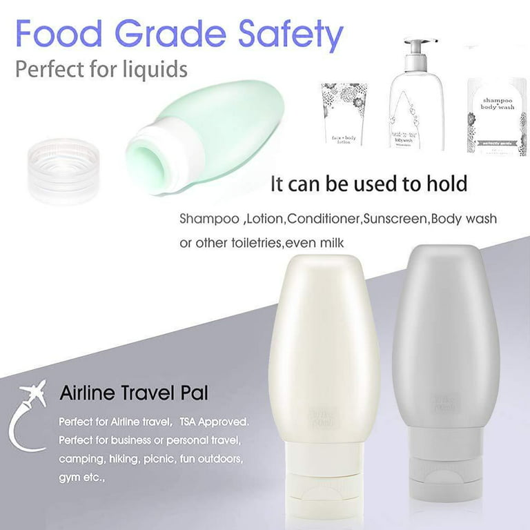 ASR Outdoor 3pk Ultralight Travel Bottles TSA Compliant 3oz Capacity Food  Grade