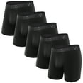 thumbnail image 1 of Natural Feelings Men's Quick Dry Sport Boxer Briefs Cool Underwear, 5 Pack, Sizes S-XXL, 1 of 7