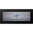 thumbnail image 2 of Frank, Assaf 24x11 Black Modern Framed Museum Art Print Titled - Single tree in foggy grassfield, 2 of 5