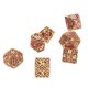 thumbnail image 2 of Tabletop Dice Set, Exquisite Board Game Polyhedral Dice 7pcs Portable Metal  For Party ANGGREK Rojo, 2 of 8
