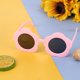 thumbnail image 3 of Gafas de sol con diseño de flores y girasoles para niños, bonitas y modernas, de colores gelatinosos, 3 of 6