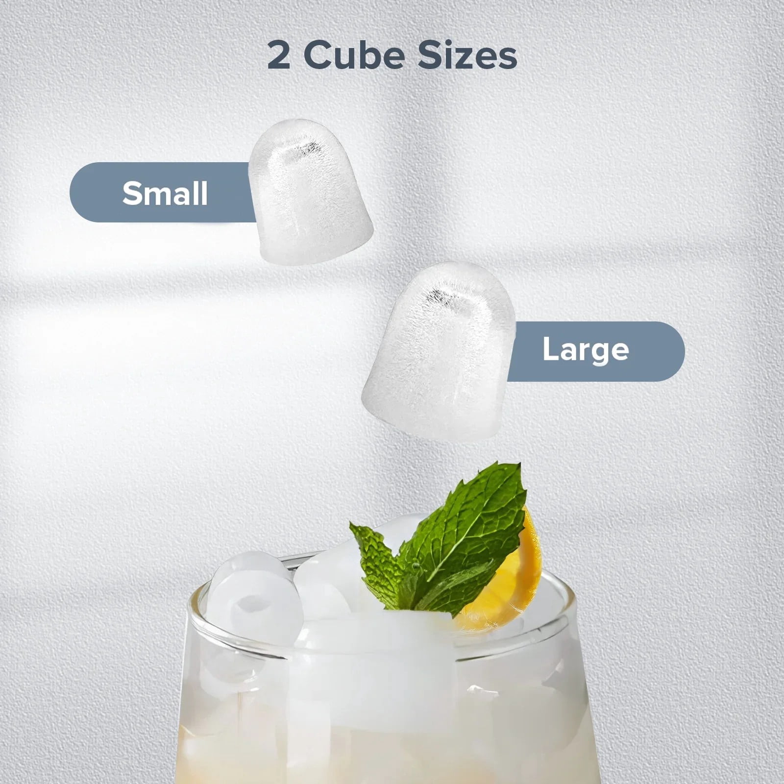Electactic Ice Maker Machine Countertop Portable Compact Small Bullet Ice Maker with Self Cleaning,9 Cubes in 6 Mins,26lbs in 24Hrs, for Camping Dorm Home Outdoor