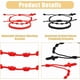 thumbnail image 4 of 8 pulseras de cuerda roja de 4 estilos, unisex, de la amistad, con nudo ajustable, de la suerte, de protección y a juego., 4 of 7