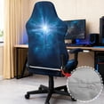 thumbnail image 6 of Whosucclay Cross Print Gaming Chair Slipcovers, Stretchable Office Chair Cover 4 Pcs Computer Desk Chairs Covers with Armrest Covers, Rotating Armchair Protector Cover, 6 of 8