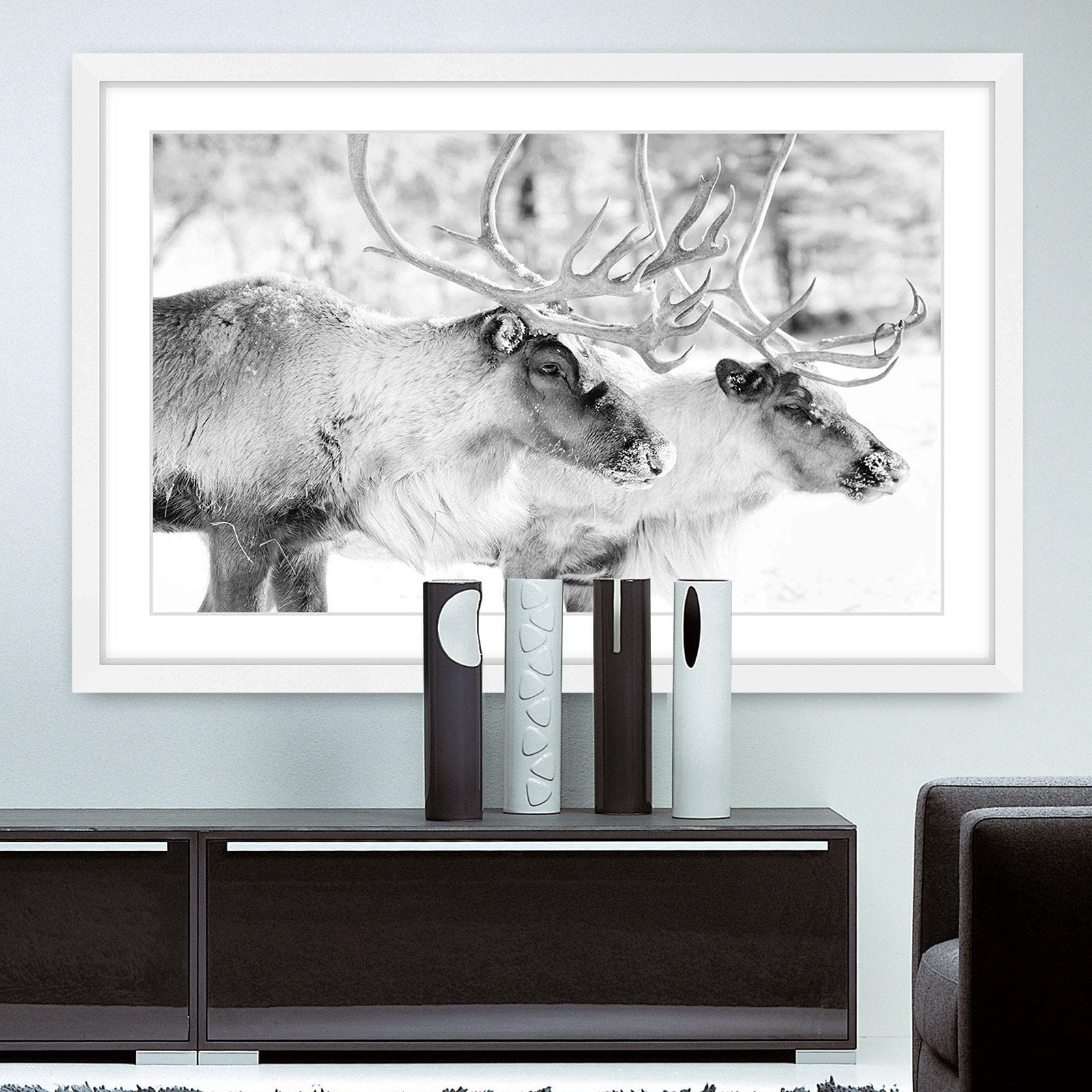 Marmont Hill "Elk Pair" Framed Painting Print