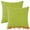 Green, variant on Unique Bargains 2 Pcs Corduroy Classical Soft Solid Pillow Cover White 18" x 18"