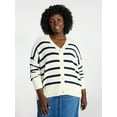 thumbnail image 2 of Terra & Sky Women's Plus Size Boyfriend Cardigan with Long Sleeves, Midweight, Size 0X-5X, 2 of 6