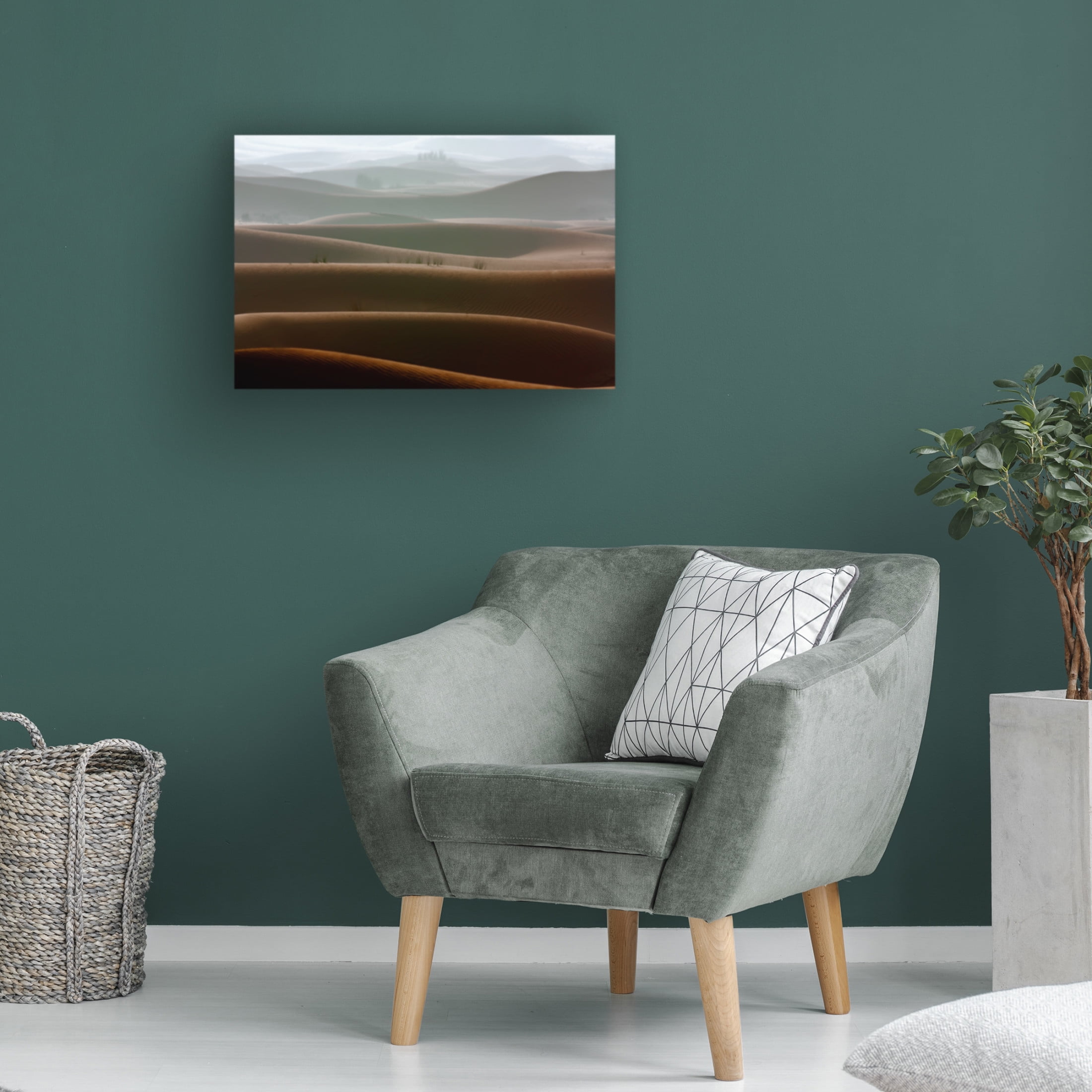 Canvas Wall Art - Naufal 'Foggy Morning' Wall Art for Living Room, Bedroom, or Office D?cor by Trademark Fine Art - 32 x 22 Inches