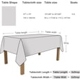 thumbnail image 5 of Blue Tablecloth, Heavy Duty Table Cloth Rectangle Table, Wrinkle Free Anti-Fading Floral Table Cover for Kitchen Dining Room Picnic Wedding, Indoor Outdoor (57"x72"), 5 of 5