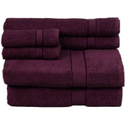 Venus Home - Catch 6-Piece Towel Set, Eggplant