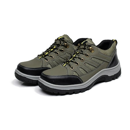 Meigar Men's Steel Toe Safety Shoes Work Sneakers Anti-Slip Hiking Climbing Boots for