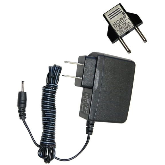 HQRP AC Adapter Charger for Lexibook Junior MFC270EN / Tablet Master MFC155EN Tablet PC, Power Supply Cord   Euro Plug Adapter