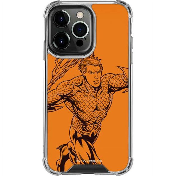 Skinit DC Comics Aquaman Comic Pop iPhone 13 Pro Clear Case