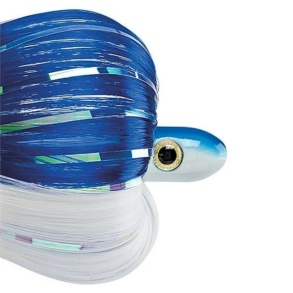 Iland CS182-BL/WH Crusader Trolling Lure, 7 1/2", 8 oz, 3-D Eyes, Blue - CS182-BL/WH