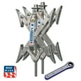 thumbnail image 6 of BAL 28012 X-Chock Pair Wheel Stabilizer Tire Chock Dual Tandem Axle Shaped Camping RV Travel Trailer 5th Fifth Wheel Camper 2-Pack - 28012 Norco Industries, 6 of 6