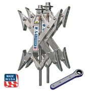 BAL 28012 X-Chock Pair Wheel Stabilizer Tire Chock Dual Tandem Axle Shaped Camping RV Travel Trailer 5th Fifth Wheel Camper 2-Pack - 28012 Norco Industries