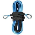 thumbnail image 7 of Astra Depot Blue 1/4" 50ft UHMWPE Winch Rope Extension + 2X Forged Steels RED Hook Grade 80 for ATV UTV KFI Car 4X4 Recovery Vehicle, 7 of 7