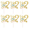 thumbnail image 4 of EeaseMX 6 piezas de adornos para tartas con mensaje "Él o ella", para revelar el género, para cupcakes, muffins y fiestas de cumpleaños., 4 of 8