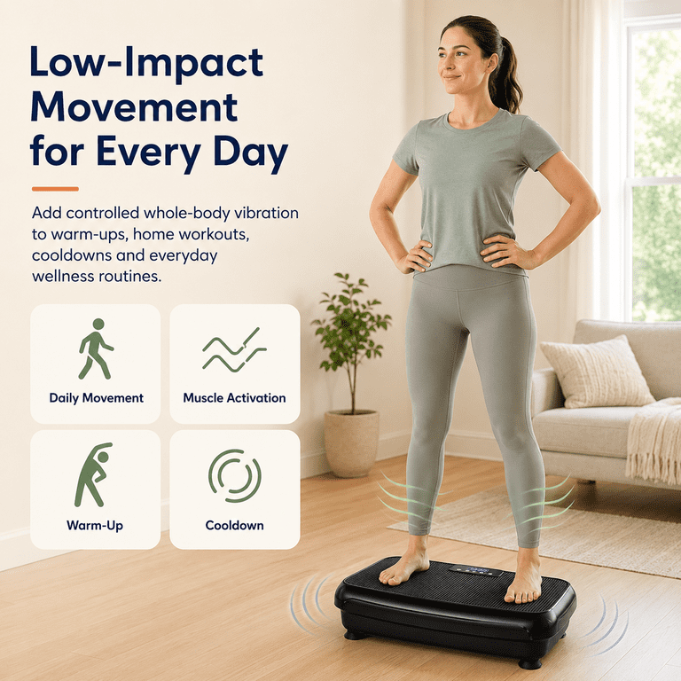 Camkey Vibration Plate Exercise Machine, 99-Speed Whole Body photo 7