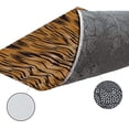 thumbnail image 6 of Indoor Door Mat,Tiger Pattern Animal Skin Soft Non-Slip Absorbent Kitchen Rug,Watercolor Brown Gradient Tiger Fur Floor Mat Entrance Rugs for Bedroom Living Room 18x30In, 6 of 6
