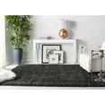 thumbnail image 4 of SAFAVIEH Royal Ronnette Solid Plush Shag Area Rug, Charcoal, 4' x 6', 4 of 9