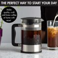 thumbnail image 2 of Primula Kedzie 1.6 Quart Borosilicate Glass Cold Brew Coffee Maker, Brushed Stainless, 2 of 12